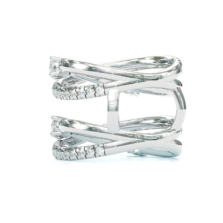 Jorrio handmade created diamond vintage style wedding band