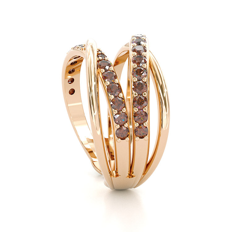 Jorrio handmade handmade round cut created diamond adjustable sterling silver wedding ring