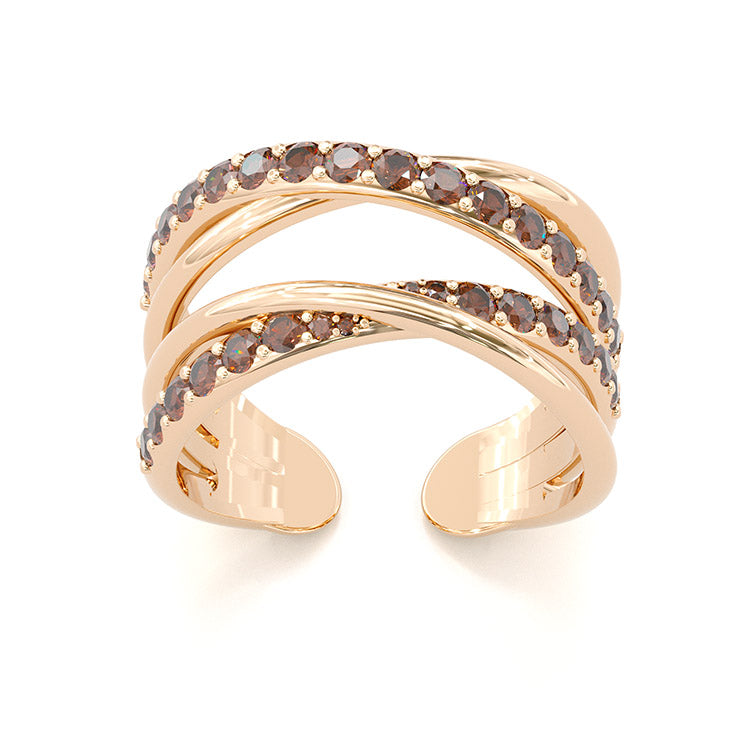 Jorrio handmade handmade round cut created diamond adjustable sterling silver wedding ring