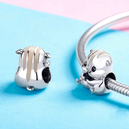 Jorrio Cute Animal Hamster Sterling Silver Charm