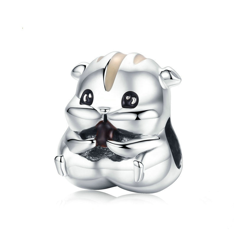 Jorrio Cute Animal Hamster Sterling Silver Charm