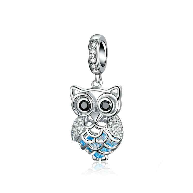 Jorrio Openwork Owl Animal Sterling Silver Charm