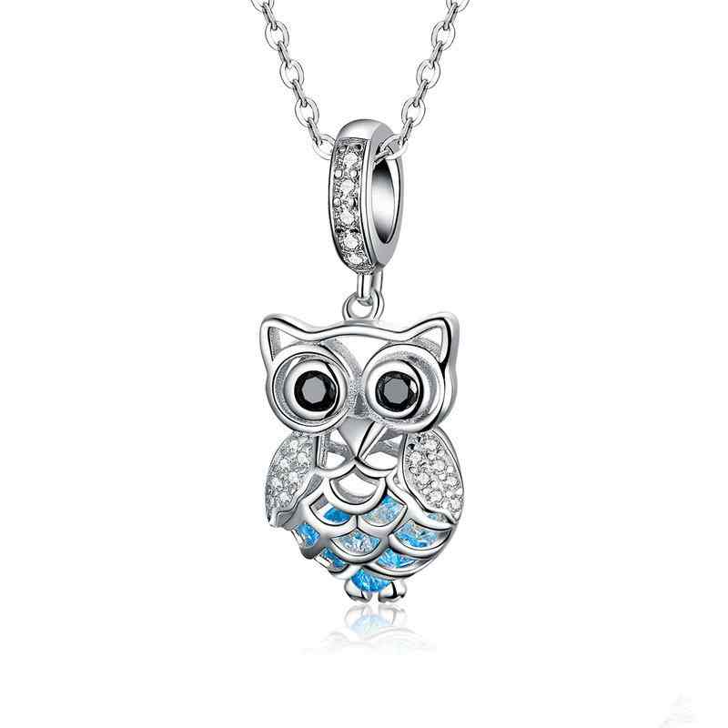 Jorrio Openwork Owl Animal Sterling Silver Charm