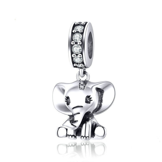 Jorrio Cute Animal Elephant Sterling Silver Charm