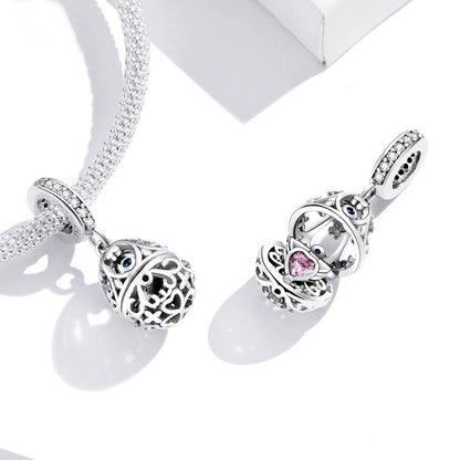 Jorrio Stylish Easter Egg Openable Sterling Silver Charm