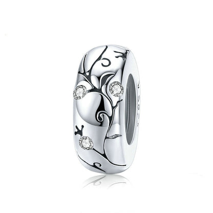 Jorrio Classical Flower Sterling Silver Charm