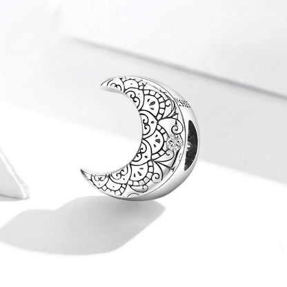 Jorrio Vine Vintage Moon Sterling Silver Charm
