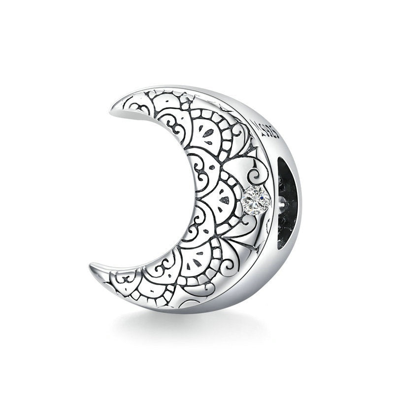 Jorrio Vine Vintage Moon Sterling Silver Charm