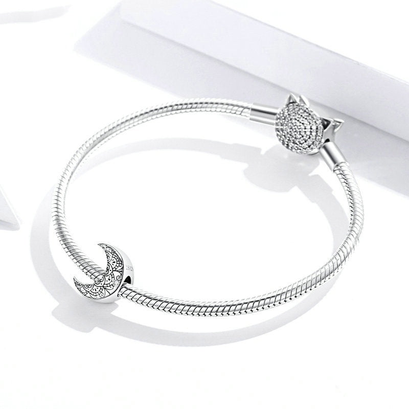 Jorrio Vine Vintage Moon Sterling Silver Charm