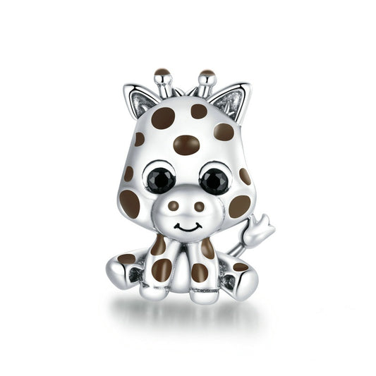 Jorrio Cute Animal Giraffe Sterling Silver Charm