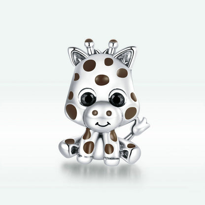 Jorrio Cute Animal Giraffe Sterling Silver Charm