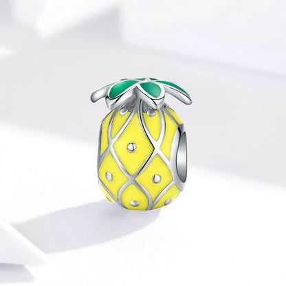 Jorrio Cute Fruit Pineapple Sterling Silver Charm