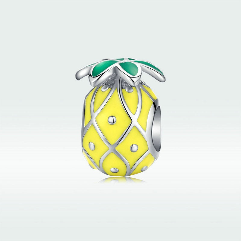 Jorrio Cute Fruit Pineapple Sterling Silver Charm