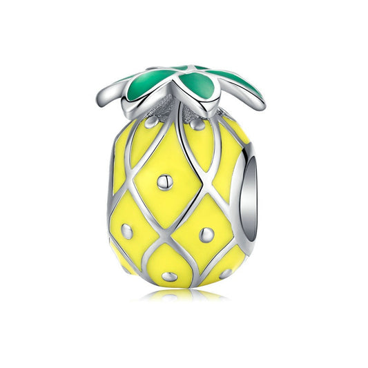 Jorrio Cute Fruit Pineapple Sterling Silver Charm