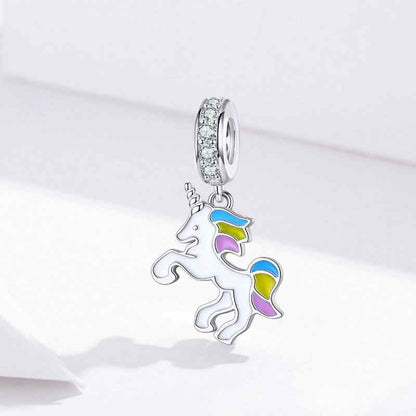 Jorrio handmade fantasy Unicorn sterling silver charms