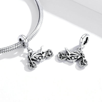 Jorrio Cool Sport Motorbike Sterling Silver Charm