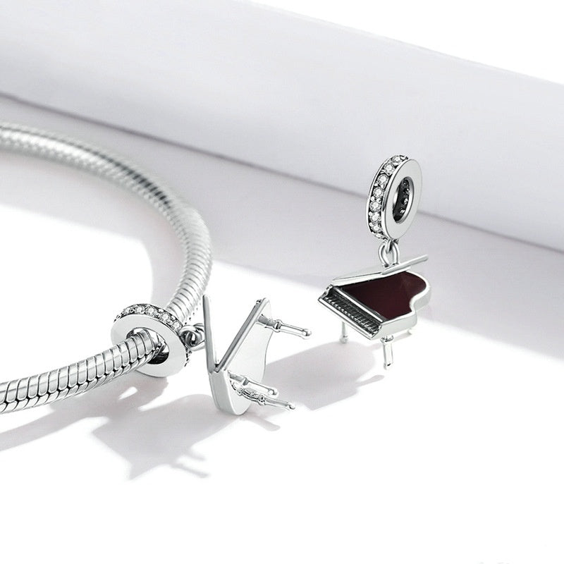 Jorrio Fantasy Art Piano Sterling Silver Charm