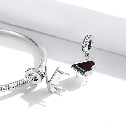 Jorrio Fantasy Art Piano Sterling Silver Charm