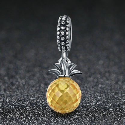 Jorrio Tropical Fruit Pineapple Sterling Silver Charm