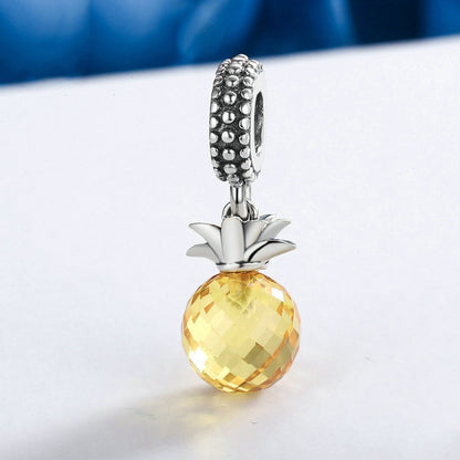 Jorrio Tropical Fruit Pineapple Sterling Silver Charm