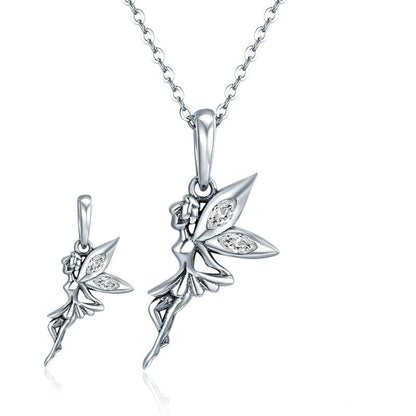 Jorrio Butterfly Flower Fairy Genie Sterling Silver Charm