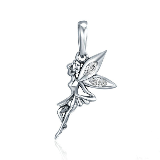 Jorrio Butterfly Flower Fairy Genie Sterling Silver Charm