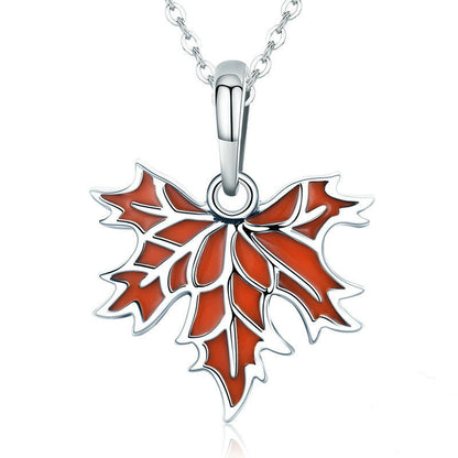 Jorrio Vintage Autumn Maple Leaf Sterling Silver Charm