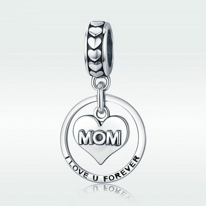 Jorrio I Love You Forever Mother's Day Sterling Silver Charm