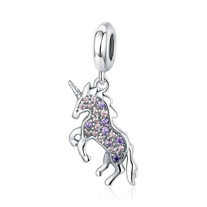 Jorrio handmade dreamy Unicorn sterling silver charms