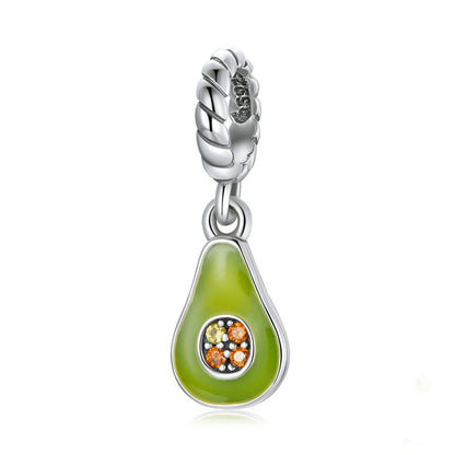 Jorrio Trendy Fruit Avocado Sterling Silver Charm