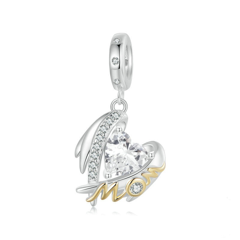 Jorrio Mother's Day Wings of Love Guardian Sterling Silver Charm