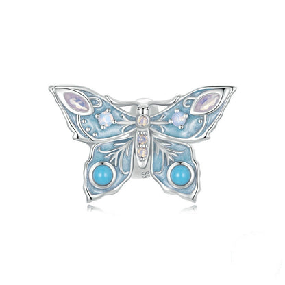Jorrio Classical Blue Butterfly Sterling Silver Charm