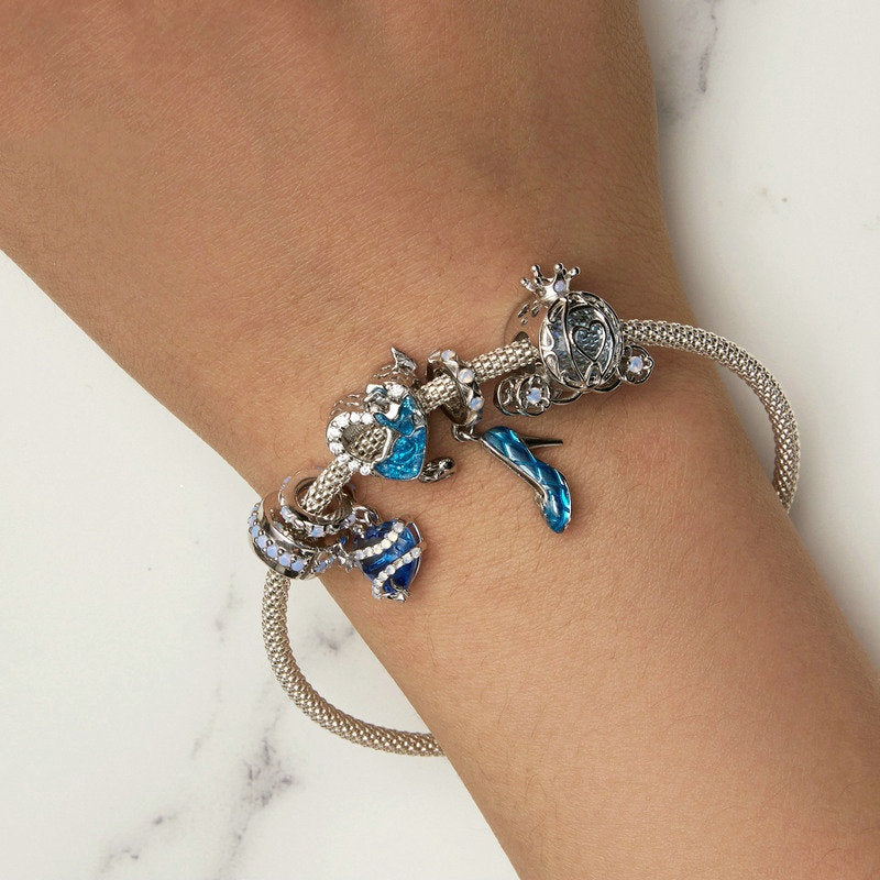 Jorrio Fantasy Magic Fairytale Cinderella Ball Girl Sterling Silver Charm