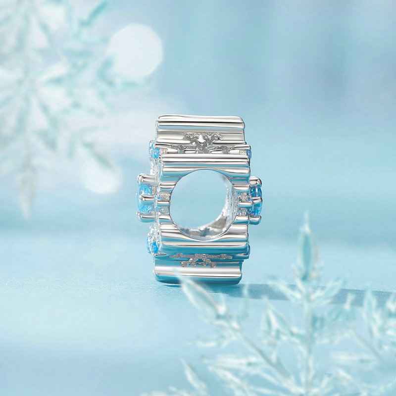 Jorrio Handmade Winter Snowflak Sterling Silver Charms