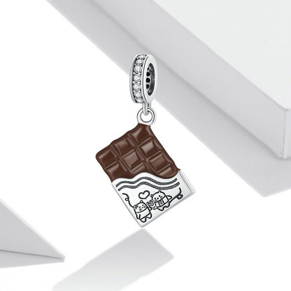 Jorrio Valentine's Day Chocolate Sterling Silver Charm