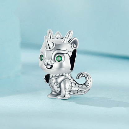 Jorrio New Year Animal Cute Little Dragon Sterling Silver Charm