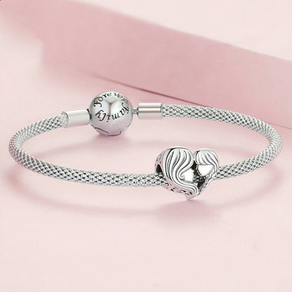 Jorrio Heart Cosy Mother's Day Sterling Silver Charm