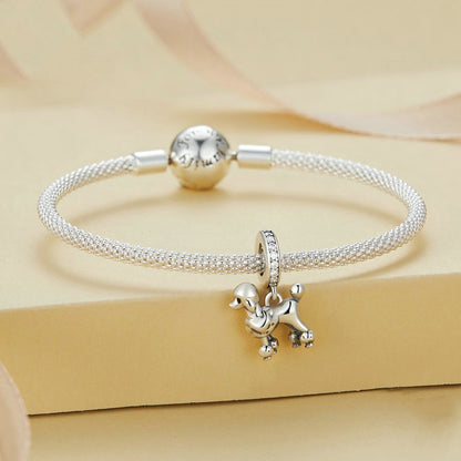 Jorrio Elegant Puppy Poodle Animal Sterling Silver Charm