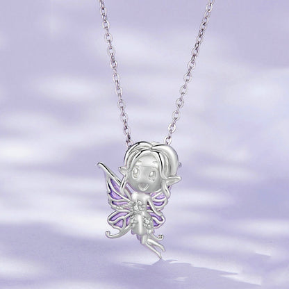 Jorrio Cute Sweet Girl Butterfly Genie Sterling Silver Charm