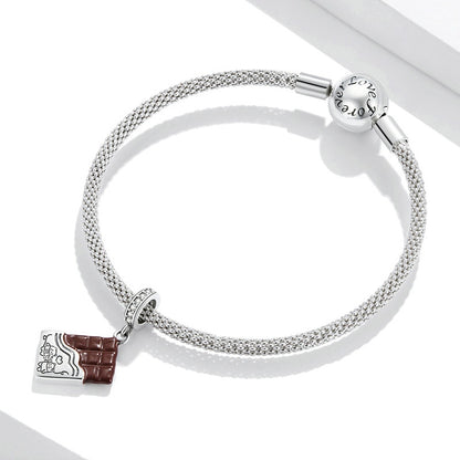 Jorrio Valentine's Day Chocolate Sterling Silver Charm