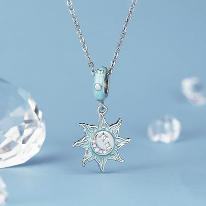 Jorrio Mystic Vintage Opal Sun Sterling Silver Charm