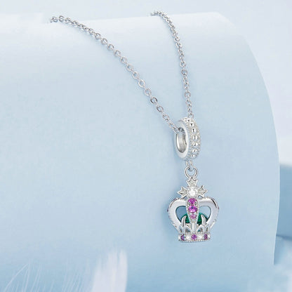 Jorrio Elegant Queen Crown Sterling Silver Charm