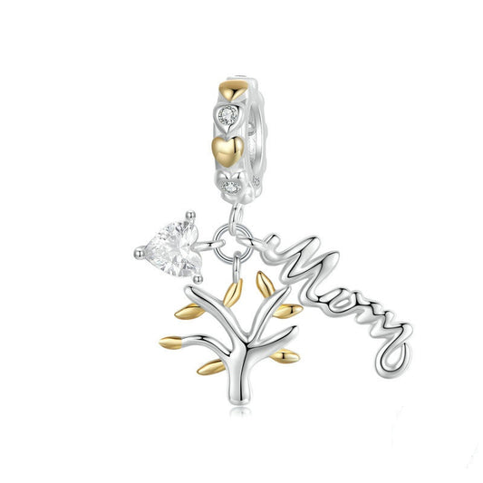 Jorrio Mother's Day Tree of Life Sterling Silver Charm