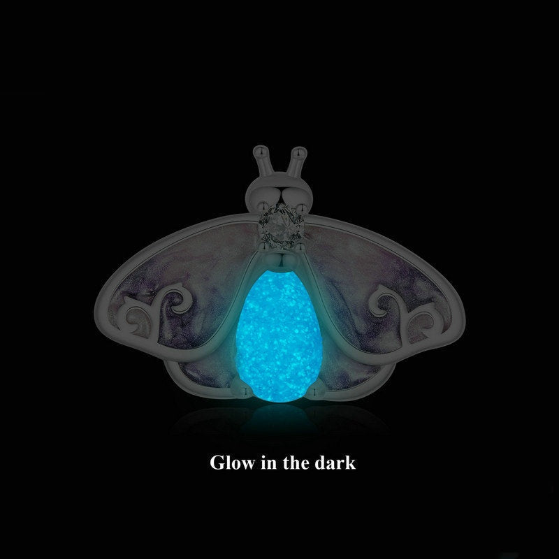 Jorrio Vintage Gradient Glow In The Dark Butterfly Sterling Silver Charm