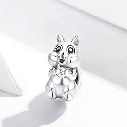 Jorrio Animal Cute Squirrel Sterling Silver Charm