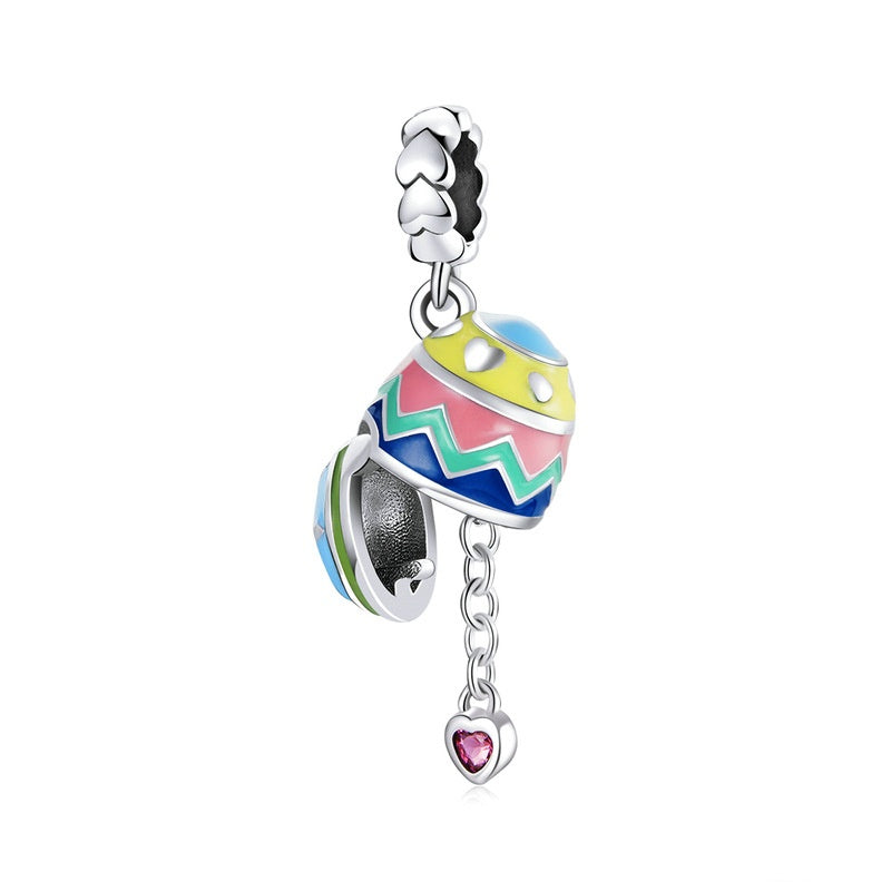 Jorrio Lucky Easter Eggs Openable Sterling Silver Charm