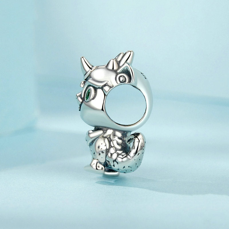 Jorrio New Year Animal Cute Little Dragon Sterling Silver Charm