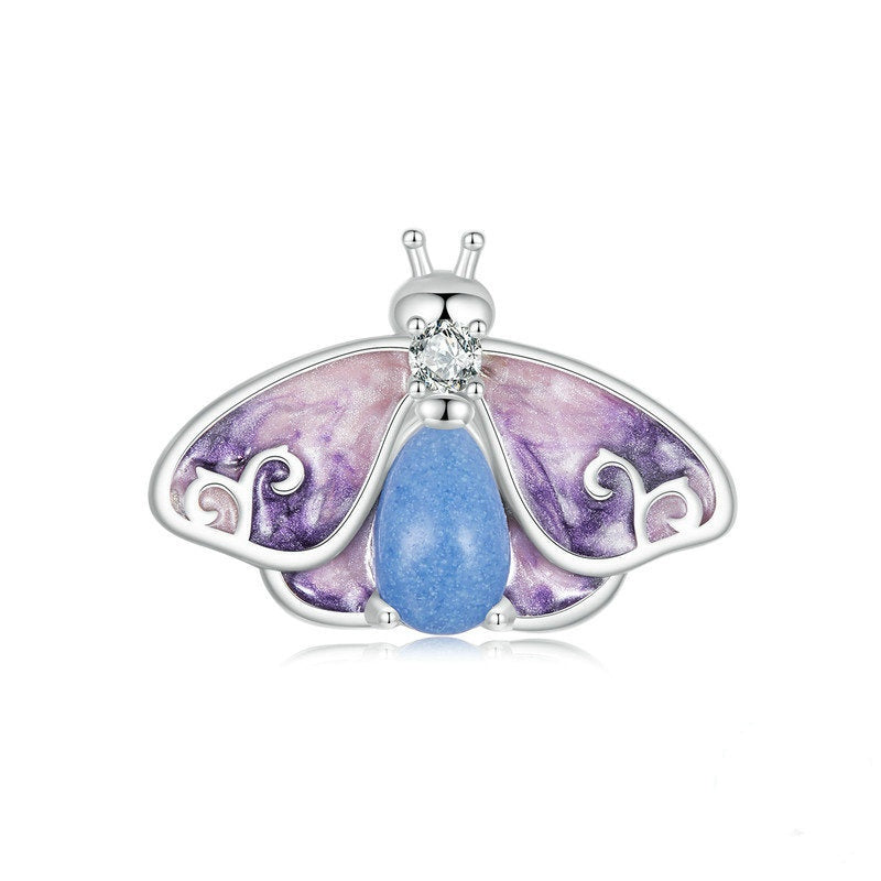 Jorrio Vintage Gradient Glow In The Dark Butterfly Sterling Silver Charm