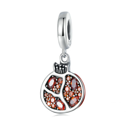 Jorrio Delicate Pomegranate Fruit Sterling Silver Charm