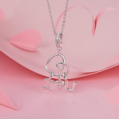 Jorrio Valentine's Day Romantic Heart I Love You Sterling Silver Charm